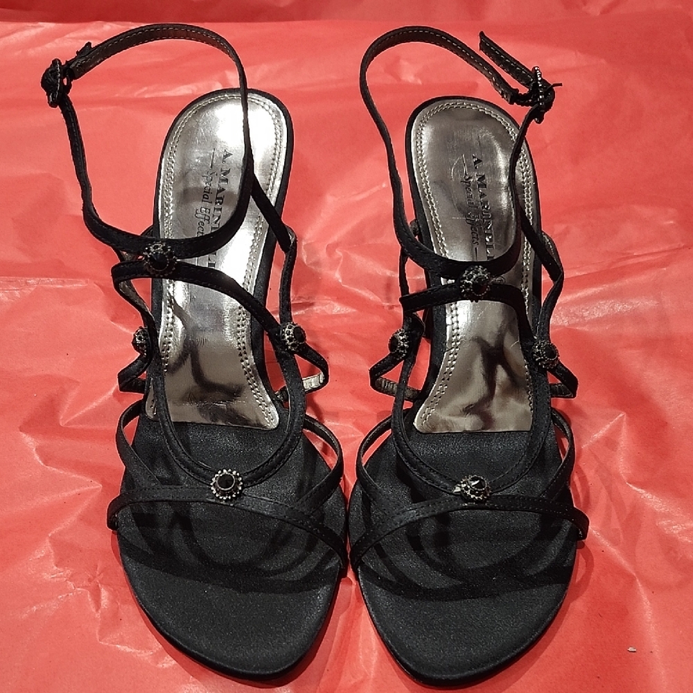 A. MARINELLI Elegant Black Strappy Shoes